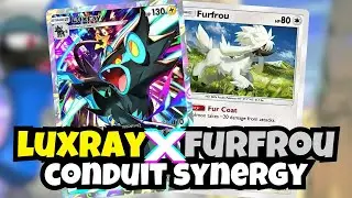 Luxray + Furfrou Conduit Synergy Combo! | Mega Rising | Pokemon TCG Pocket