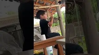 &iexcl;NI&Ntilde;O de 3 a&ntilde;os TOCA el FA en su Trompeta Pocket!