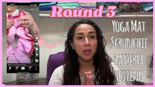 ROUND 3: The Viral Yoga Mat Scrunchie - with a ZIPPER?! 😱🧵💪 | Pattern Test + Laughs + Realness VLOG