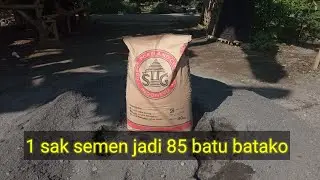 cara membuat batako & adonan batako