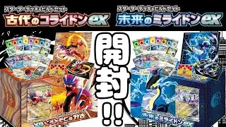 【ポケカデッキ開封】スターターデッキ&ビルドセット「古代のコライドン」と「未来のミライドン」開けてみた！