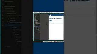 Nested Lists 100% In Webflow | #shorts