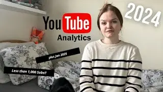 YouTube Analytics with less than 1000 Subscribers 2024 plus Jan 2025 #analytics