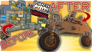 UPDATING TO A SELF BALANCING MOTORCYCLE! Multiplayer | Scrap Mechanic Survival