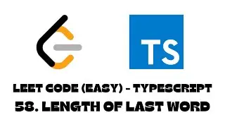 58. Length of Last Word | LeetCode | TypeScript