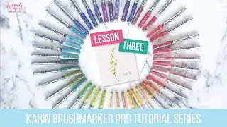 Lesson 3 of the Karin Brushmarker Pro Tutorial Series: Leaf #2