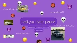 LEV AND TSUKISHIMA ARE GONNA FIGHT?? | haikyuu lyric prank|please me-cardi b-bruno mars|yaoimaster-