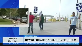 UAW strike of Detroit's Big Three reaches eighth day