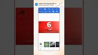 Desain Anniversary AldiF 6 Tahun - #2 Hidden Flow PixelLab AldiF #designpixellab