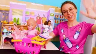Baby Born -nuken uudet vaatteet | Vauvanuket menev&auml;t ostoksille - Lasten videoita