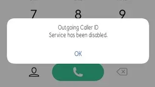 Outgoing caller id service has been disabled