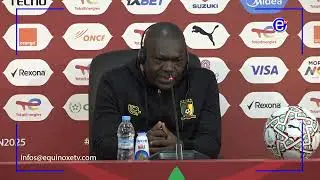 CAN MAROC 2025: LE COACH DAVID PAGOU EN CONF&Eacute;RENCE DE PRESSE D AVANT MATCH CAMEROUN VS GABON