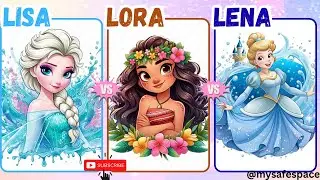 💫👑 &ldquo;Pick Your Princess! | Lisa or Lena Disney Edition 👸✨&rdquo; #fyp #fypシ゚viral #lisaorlena #trending