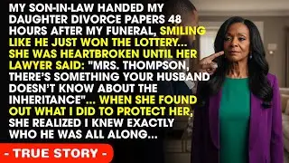 My Daughter's Husband Filed for Divorce Right After She Inherited My Fortune – He Thought He Hit J..
