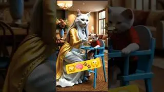 A Cat Mom With a Secret Plan  #trending #ai #funny #ytshorts #cute #aivideo #animals #cats