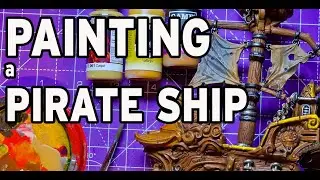 Painting a Pirateship. - The Budgerigar, Boondaburra Pirate ship model by CobraMode.  #Resin3dPrint