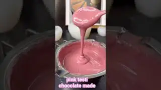 Dubai pink chocolate made #oddlysatisfying #asmr #shorts