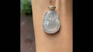 Icy Jade Pendant - God Of Wealth 财神 (NJP082)