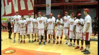 What was happening at the court of Dom sportova after final buzzer