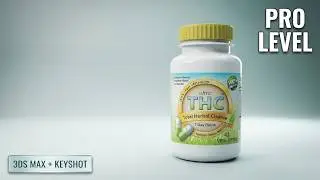 3D Product Modeling | Capsule Bottle with 3ds Max 2016 and Keyshot 7 (2017) | Speed Modeling