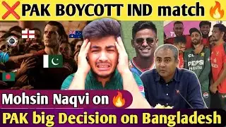 Why PAK Didn't Announce BOYCOTT?🤯PAK become HERO for Bangladesh INDIA Laughing at PAK Cricket