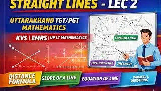 Straight lines lec-2,Centroid and Altitude of a triangle 