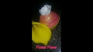 making flower🌹🌺🌸 power soap cupcakes