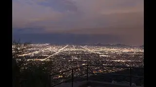 Storm Time Lapse Over Phoenix - Beautiful Night Transition