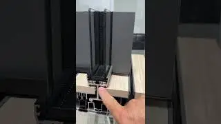 Раздвижные алюминиевые двери, серия минималиста.