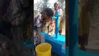 hand pump helping for poor orphan children in village side (beautiful work for water pump ) #foryou