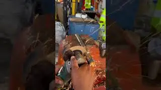 Cutting the pipe, unsafe action #drill #seafarer #cargo #engineering #ship #geotech #jackup