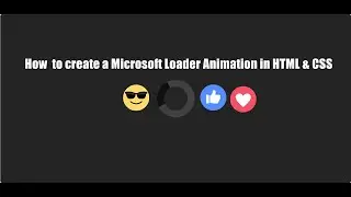 Pure CSS 3 Microsoft Loader Animation | HTML & CSS Animation and Effects