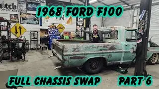 1968 Ford F100 Full Chassis Swap with a Mercury Grand Marquis Part 6