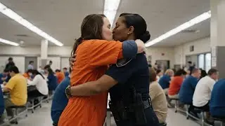 Lesbian love between a female inmate and a Black female police officer  | Lesbian Love