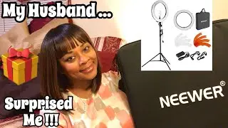 Neewer Ring Light 18&rdquo; Inch Review  ~ Neewer 18 Inch Ring Light Unboxing & Set Up
