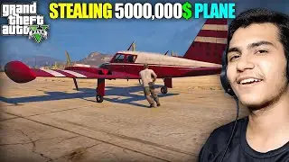 🔥GTA 5 STORY MODE - PART 15 | STEALING PRIVATE PLANE FROM GANG! (HINDI GAMEPLAY)