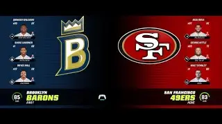 Madden 23 Sim &ndash; 2028 Season &ndash; Week 9 &ndash; Barons vs 49ers