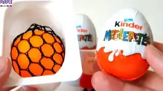 Kinetic Sand Surprise Toys Kinder Surprise Eggs Unboxing Video for Kids