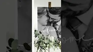 Minimalist Wedding Welcome Sign Template, Welcome to Our Wedding Sign, Editable Signage