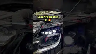 Projector Lights Installed In Kia Seltos  Check Out The Throw  ️#kiaseltos #seltos #kia #headlight