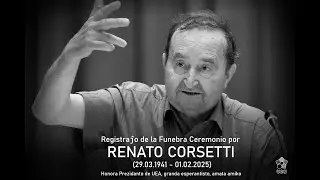 Funebra ceremonio por Renato Corsetti