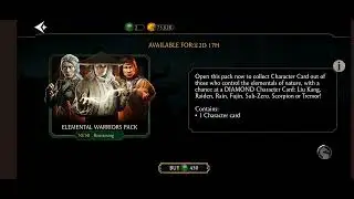 Opening elemental warriors pack in Mortal Kombat