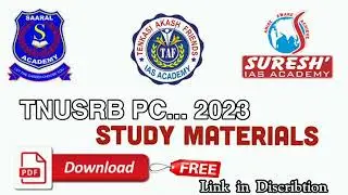 Tnusrb PC free study materials... 2023
