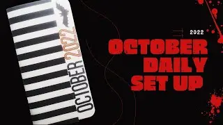 October DAILY SET UP 2022 - Traveler's Notebook - USING MY STASH
