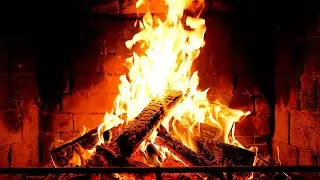 Cozy Fireplace 4K (12 HOURS). Fireplace with Crackling Fire Sounds. Fireplace Ambience
