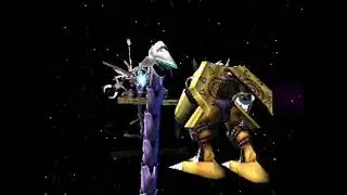 Gallacticmon Vs WarGreymon MetalGarurumon & Megagargomon - Digimon World 3