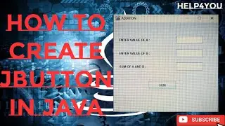 HOW TO CREATE JButton IN JAVA || (PART 1) || IN NETBEANS || JAVA SWING.