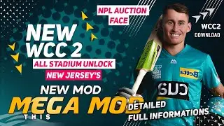 🔥wcc2 mod patch all unlock🔓🤑tournament |New features add real face, name, jersey enjoy with patches