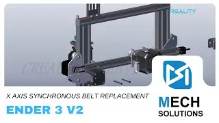 Ender 3 V2 X axis synchronous belt replacement tutorial