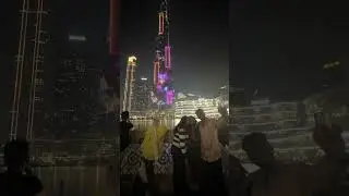 Burj Khalifa Light Show & Fountain Magic | Stunning View of Dubai Nights 🌃#dubai #india #youtubesho